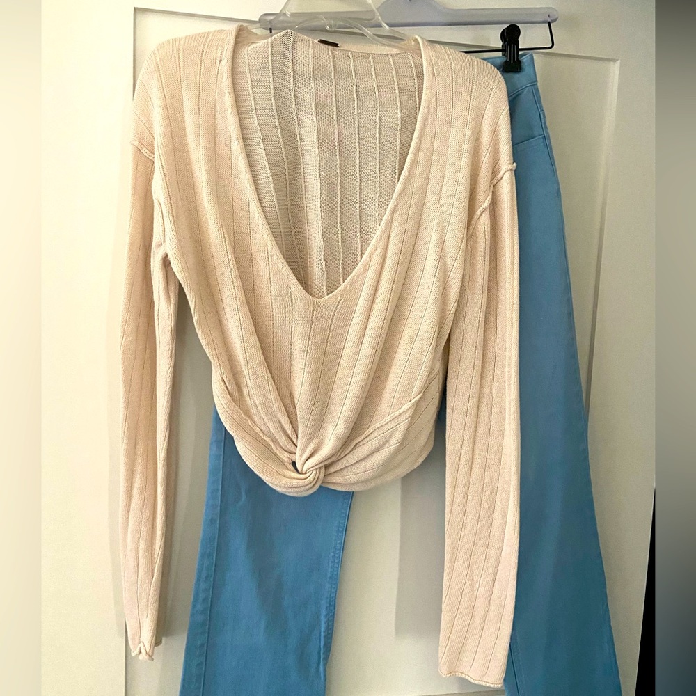 Free People Twist front Sweater
